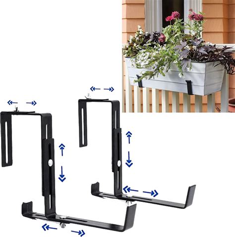 one peice metal flower box patio brakets|Brackets and Hooks .